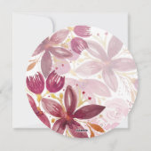 テラコッタ赤面エレガントフローラ シーズンカード (裏面)