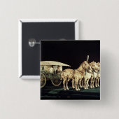 テラコッタ軍隊、秦 缶バッジ (正面&裏面)