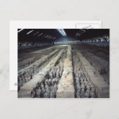 テラコッタ軍隊、西安の中国、郵便はがき ポストカード (正面/裏面)