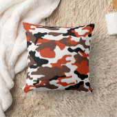 テラコッタ迷彩柄装飾用クッション クッション (ブランケット)