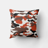 テラコッタ迷彩柄装飾用クッション クッション (裏面)