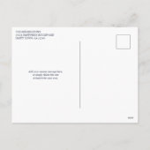 テラコッタ金ゴールドうれしそうなクリスマスホリデーフォト シーズンポストカード (裏面)