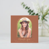 テラコッタ金ゴールドアーチ写真卒業ありがとう (スタンド正面)