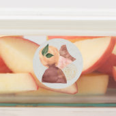 テラコッタ金ゴールドグリッターシェイプズボタニカルギフト ラベル (貼付)