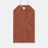 テラコッタ金ゴールドグリッターブライダルシャワーありがとう ギフトタグ (裏面)