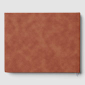 テラコッタ金ゴールドグリッター花嫁結婚新郎 ゲストブック (裏面)