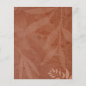 テラコッタ金ゴールド秋の結婚式PHOTO日付を保存 (裏面)