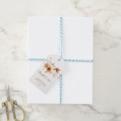 テラコッタ金ゴールド錆び秋ブライダルシャワーの恩恵 ギフトタグ (より糸付き)