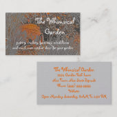 テラコッタ陶器ガーデンデコレーション（写真） 名刺 (正面/裏面)