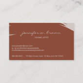 テラコッタ陶磁器彫刻作品 名刺 (裏面)