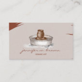 テラコッタ陶磁器彫刻作品 名刺 (正面)