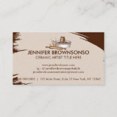 テラコッタ陶磁陶磁陶土手作りスタジオ 名刺 (裏面)