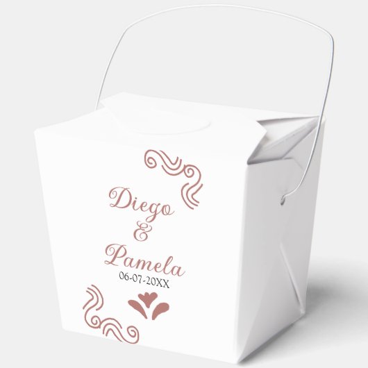 テラコッタ黒スペインのい結婚素朴な夫婦は フェイバーボックス (正面)