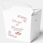 テラコッタ黒スペインのい結婚素朴な夫婦は フェイバーボックス (裏面)