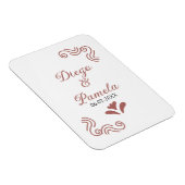 テラコッタ黒スペインのい結婚素朴な夫婦は マグネット (右側)