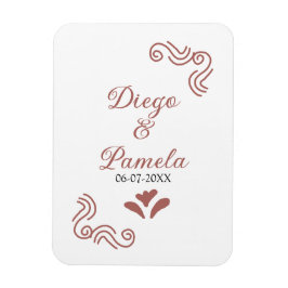 テラコッタ黒スペインのい結婚素朴な夫婦は マグネット