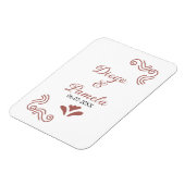 テラコッタ黒スペインのい結婚素朴な夫婦は マグネット (左側)