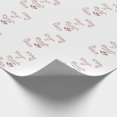 テラコッタ黒スペインのい結婚素朴な夫婦は ラッピングペーパー (角)