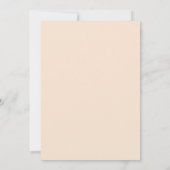 テラコッタ アンバー 葉っぱ ユーカリ ウェディング 招待状 (裏面)