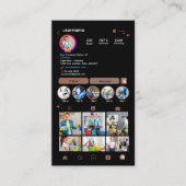 テラコッタ・アースカラーのハウスクリーニングサービス向けInstagramカード 名刺 (正面)