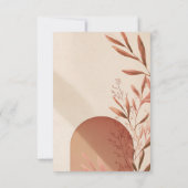 テラコッタ アーチ 結婚式 出席確認カード スペイン語 招待状 (裏面)