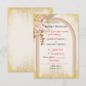 テラコッタ エレガント 返信 挿入 (正面/裏面)