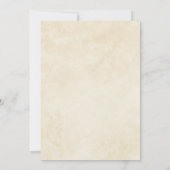 テラコッタ オータム リーフ ボヘミアンフォールウェディング 招待状 (裏面)