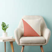 テラコッタ&クリームダイアゴナル装飾用クッション クッション (椅子)