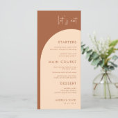 テラコッタ&クリームボホアーチレ食べーズ結婚ズ メニュー (スタンド正面)