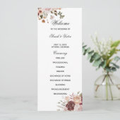 テラコッタ&グリーンダブルサイドプログラムカード プログラム (スタンド正面)