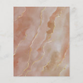 テラコッタ ゴールド マーブル 結婚式 メニュー (裏面)