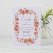 テラコッタ サブリム オータム ウェディング 招待状 (スタンド正面)