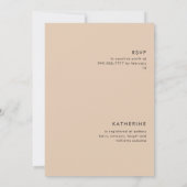 テラコッタ サボテン 幾何学 結婚前パーティー 招待状 (裏面)