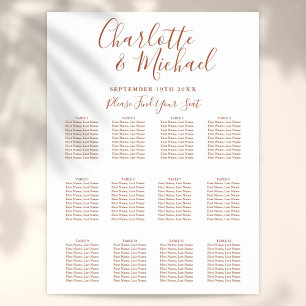 テラコッタ シグネチャー スクリプト 結婚式 席次表 ポスター