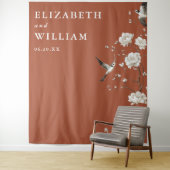 テラコッタ シノワズリー ウェディング フォト 背景 タペストリー (インサイチュ)