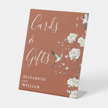 テラコッタ シノワズリー カードとギフト ウェディング