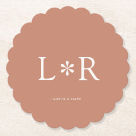 テラコッタ | シンプルシック・カップル ペーパーコースター