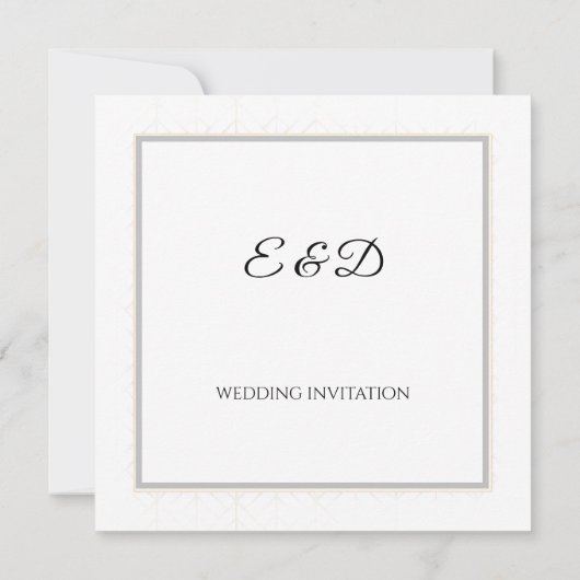 テラコッタ&セージミニマル結婚式招待状 | 招待状 (裏面)