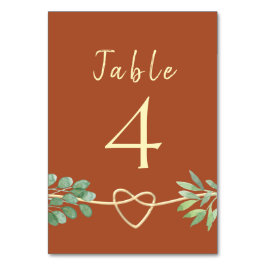 テラコッタ テーブル ナンバー テーブルナンバー