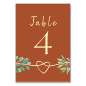 テラコッタ テーブル ナンバー テーブルナンバー (裏面)