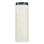 テラコッタ ネイビー フラワー ウェディング タンブラー (裏面)