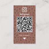 テラコッタ ネイルサロン Instagram QR 名刺 (裏面)