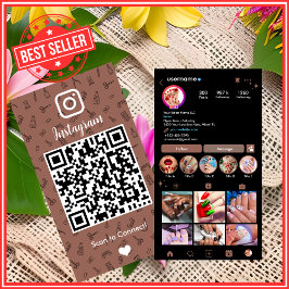 テラコッタ ネイルサロン Instagram QR 名刺