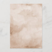 テラコッタ バーガンディー モーブ フローラル ジオメトリック ウェディング エンクロージャーカード (裏面)