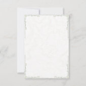 テラコッタ パンパス グラス ウェディング レスポンス カード (裏面)