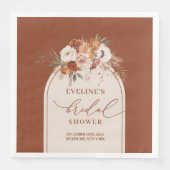 テラコッタ パンパス ボーホー ナプキン　ブライダルシャワーの飾りつけに (正面)