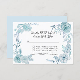 テラコッタ ピンクの水彩花の結婚式 招待状