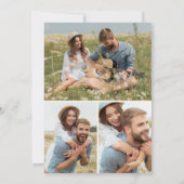 テラコッタ フォト ボーホー Save The Date フラット カード (裏面)