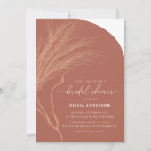テラコッタ フォール ブライダル シャワー 招待状 (正面)