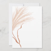 テラコッタ フォール ブライダル シャワー 招待状 (裏面)